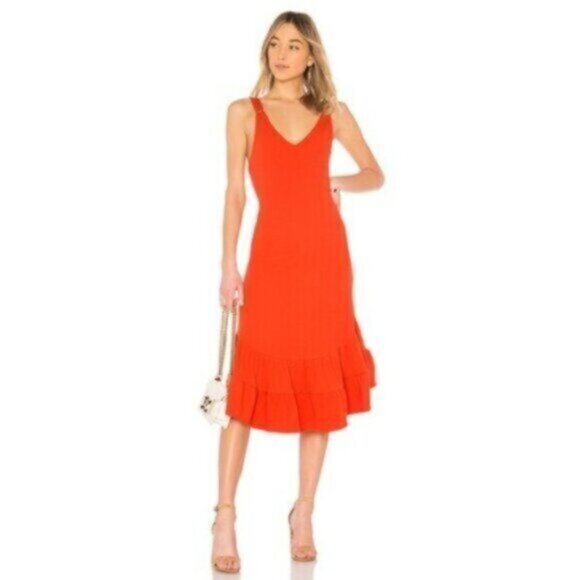 Free People Into You Orange Midi/Maxi Dress - Picture 1 of 14